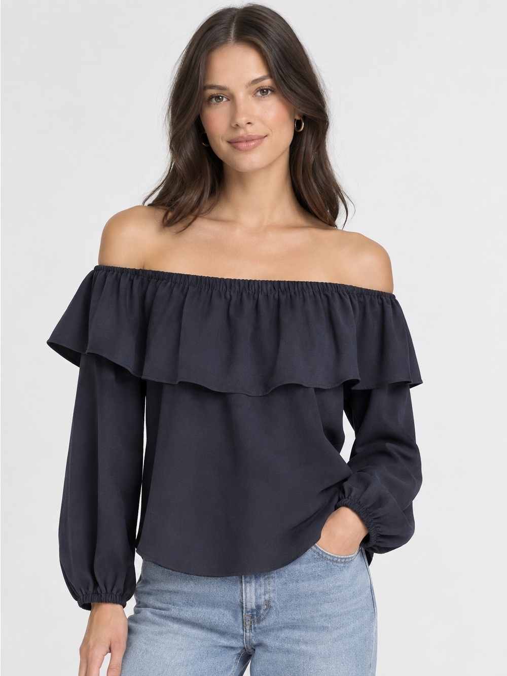 Wilfred Off-The-Shoulder Ruffle Blouse